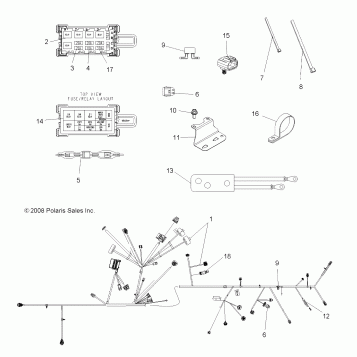 ELECTRICAL, HARNESS - A09ZX55AC/AL/AQ/AS/AX (49ATVHARNESS09SPEPS550)