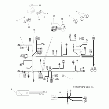 ELECTRICAL, HARNESSES - A09TN76AL/AX/AZ (49ATVHARNESS09SPX2800AL)