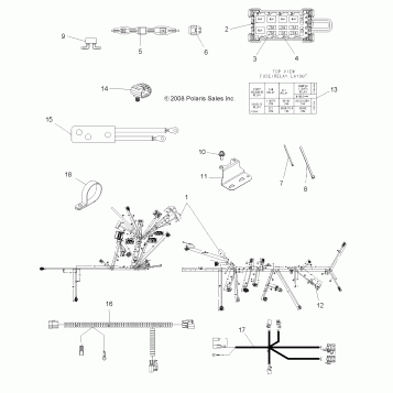 ELECTRICAL, HARNESS - A09ZN85/8X ALL OPTIONS (49ATVHARNESS09SPXP850)
