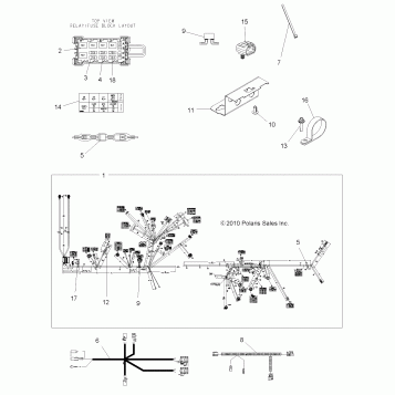 ELECTRICAL, HARNESS - A11ZX55AB/AK/AL/AT/AW/AX (49ATVHARNESS11SPEPS550)