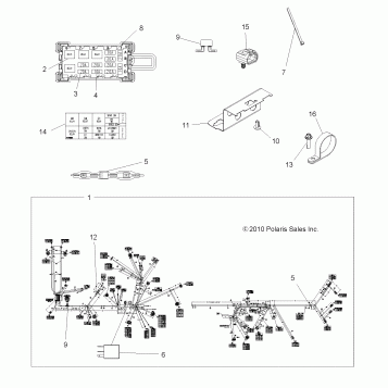 ELECTRICAL, HARNESS - A11ZX55FF (49ATVHARNESS11SPEPS550I)