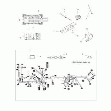 ELECTRICAL, HARNESS - A12ZN5EFF (49ATVHARNESS12SP550F)