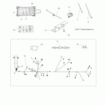 ELECTRICAL, HARNESS - A12ZN8EFK/EFO (49ATVHARNESS12SP850F)