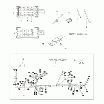 ELECTRICAL, HARNESS - A12DN8EAF/EAH/EAR/EAW (49ATVHARNESS12SPTRGEPS850)