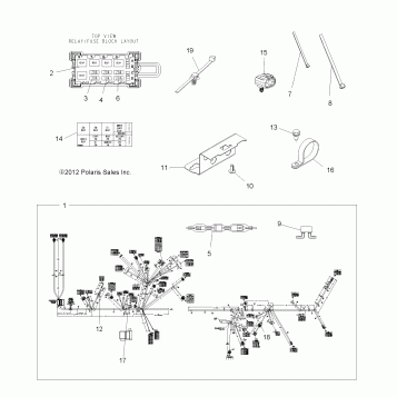 ELECTRICAL, HARNESS - A14DN5EAH/EAR (49ATVHARNESS13SPTRG550)