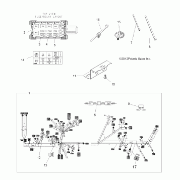 ELECTRICAL, HARNESS - A13DN8EAF/EAL/EAR (49ATVHARNESS12SPTRGEPS850)