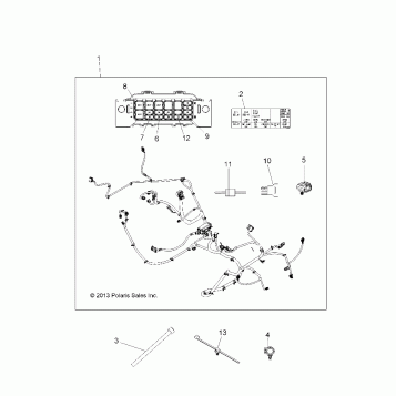 ELECTRICAL, WIRE HARNESS - A14BH33AJ (49ATVHARNESS14325)