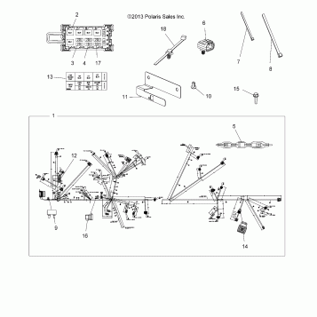 ELECTRICAL, HARNESS, EPS - A14GH8EAI (49ATVHARNESS14SCRAM850)