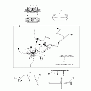 ELECTRICAL, MAIN WIRE HARNESS - A16SHD57A9/AR/E57AS/AM (49ATVHARNESS15570SP)