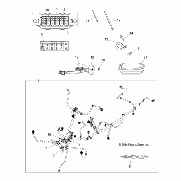 ELECTRICAL, HARNESS - A16SWE57A1/A7 (49ATVHARNESS15570X2)