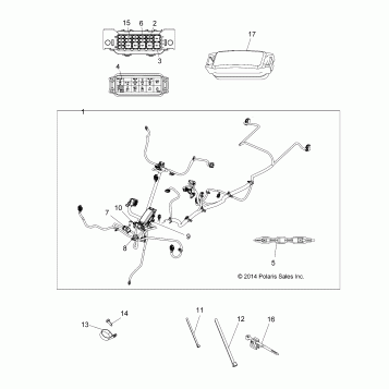 ELECTRICAL, MAIN WIRE HARNESS - A15SEE57AA/AC/AJ (49ATVHARNESS1570EPS)