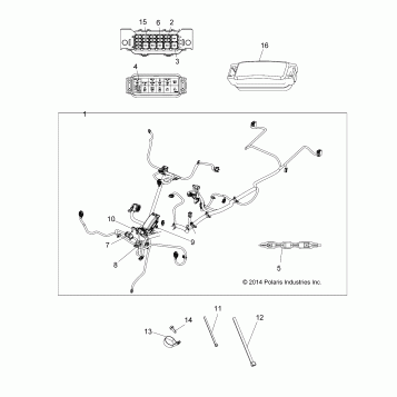 ELECTRICAL, MAIN WIRE HARNESS - A19SJE57BH (49ATVHARNESS1570SPTR)