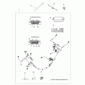 ELECTRICAL, WIRE HARNESS - A15DAA57AJ/AH/EAK (49ATVHARNESS15ACE570)