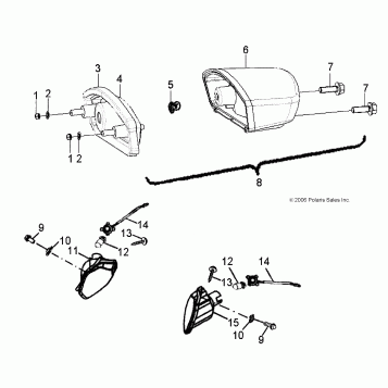ELECTRICAL, HEADLIGHT and TAILLIGHT - A16YAK09AF (49ATVHEADLIGHT07OTLW90)