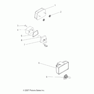 ELECTRICAL, HEADLIGHTS, TAILIGHTS and BULBS - A08CA32AA (49ATVHEADLIGHT08BOSS)