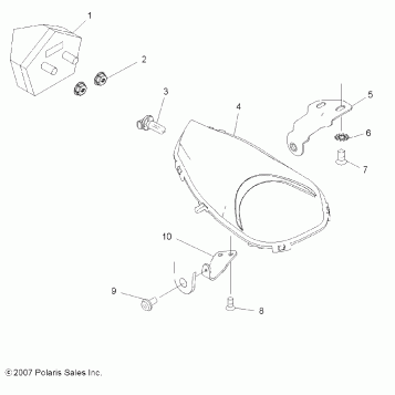 ELECTRICAL, HEADLIGHTS, TAILLIGHTS and BULBS - A08GJ52AA/AB/AC (49ATVHEADLIGHT08OUT525S)
