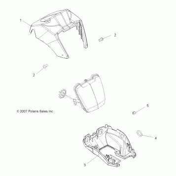 BODY, HEADLIGHT POD - A12MH50FF/FX/FY (49ATVHEADLIGHT09SP500)