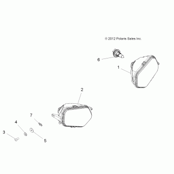 ELECTRICAL, HEADLIGHTS - A13GH85AJ (49ATVHEADLIGHT13850SCRAM)