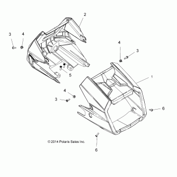 BODY, HEADLIGHT POD - A15SYE95AX/L95AP (49ATVHEADLIGHT15TRNG1)