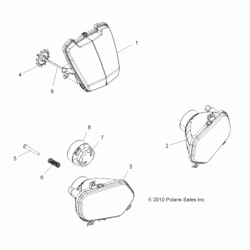 ELECTRICAL, HEADLIGHTS - A12MH50FF/FX/FY (49ATVHEADLTASM11SP500TR)