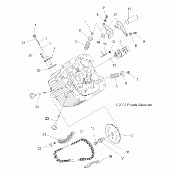 ENGINE, INTAKE and EXHAUST - A07LB27AA/AC/LH27AA/AB/AC/AD/AL (49ATVINTAKE07HAWK)