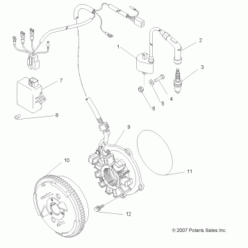 ELECTRICAL, IGNITION SYSTEM - A11EA32AA (49ATVMAGNETO08BOSS)