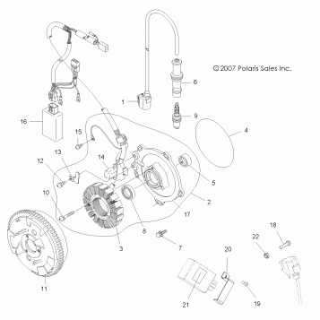 ELECTRICAL, IGNITION SYSTEM - A08BG50AA (49ATVMAGNETO08SCRAM)