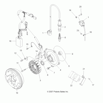 ELECTRICAL, IGNITION SYSTEM - A08MH50AX/AZ (49ATVMAGNETO08SP500)
