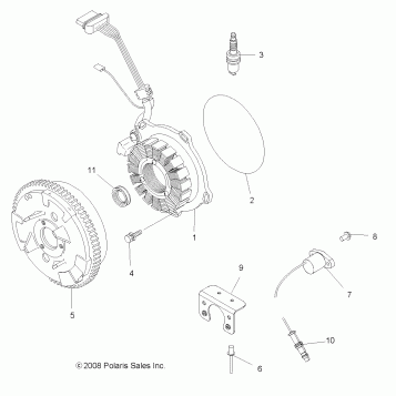ELECTRICAL, IGNITION SYSTEM - A08MN50AF/AN/AQ/AR/AS/AT/AW/AX (49ATVMAGNETO08SP500EFI)