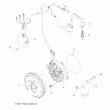 ELECTRICAL, IGNITION SYSTEM - A08BA32AA (49ATVMAGNETO08TB)