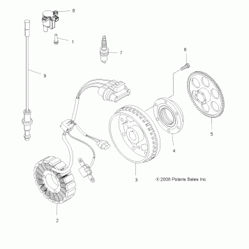 ELECTRICAL, IGNITION SYSTEM - A10DX55AL/AF (49ATVMAGNETO09SPXP550)