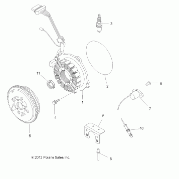 ELECTRICAL, IGNITION SYSTEM - A12MN50ET/EX (49ATVMAGNETO12SP500TR)
