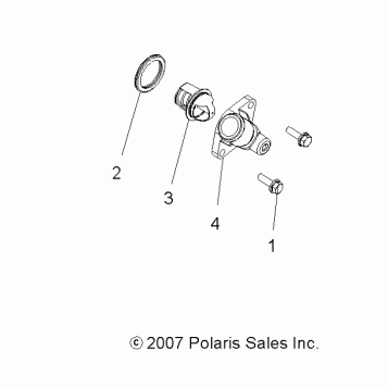 ENGINE, COOLING SYSTEM THERMOSTAT - A13MH76AD/AX/AZ (49ATVMANIFOLD09SPX28800)
