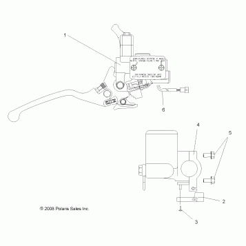 BRAKES, FRONT BRAKE and MASTER CYLINDER - A09GJ52AA (49ATVMCLH09OUT450)