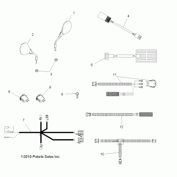 BODY, MIRRORS and HANDWARMERS - A11DX85AG (49ATVMIRRORS11SPTRG850)