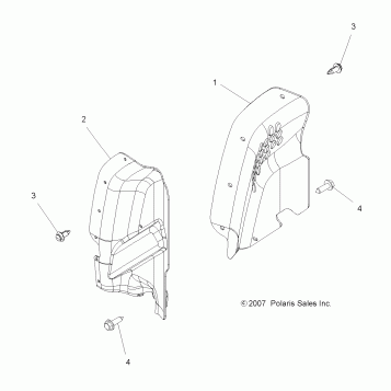 BODY, MUD GUARDS - A09LH46AQ/AX/AZ (49ATVMUDGUARD08SP400)