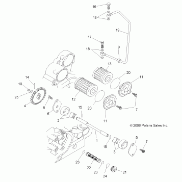 ENGINE, OIL SYSTEM and OIL PUMP - A11GP52AA (49ATVOILPUMP07OUT525)