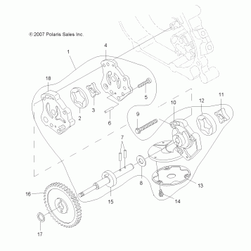 ENGINE, OIL PUMP - A08CL50AA (49ATVOILPUMP086X6)