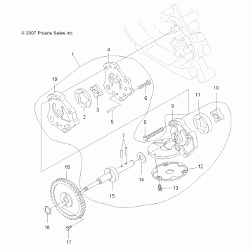 ENGINE, OIL PUMP - A09LH46AQ/AX/AZ (49ATVOILPUMP08SP400)
