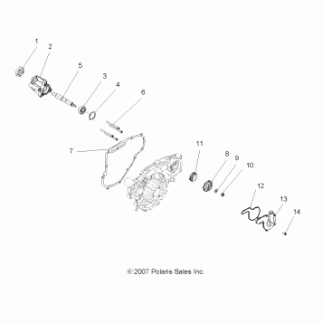 ENGINE, OIL PUMP and WATER PUMP - A10CL76AA (49ATVOILPUMP08SP800EFI)