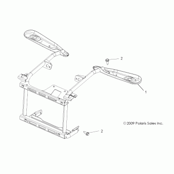 BODY, FRONT RACK MOUNTING - A10DX55AL/AF (49ATVRACKMTG10SPXPX2550)