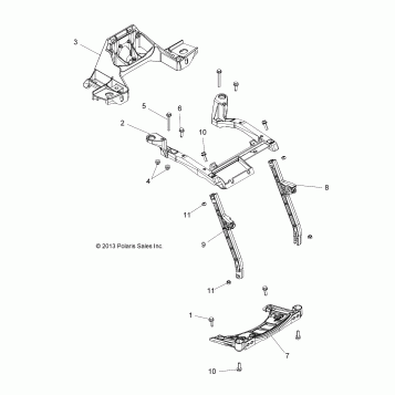 BODY, FRONT RACK SUPPORT - A16SVE95AA/AM