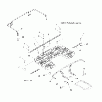 RACK MOUNTING, REAR - A07MH76AL/AQ/AX/AY/AZ/A2/MN76AF/AT/AY (49ATVRACKMTG800EFI)