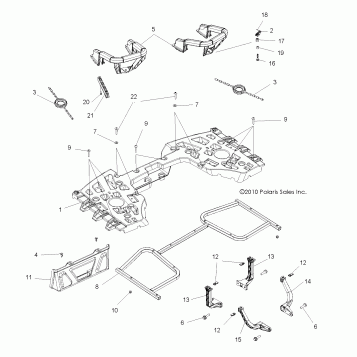 BODY, REAR RACK ASM. - A11DX85AF/AG/AZ (49ATVRACKMTGRR11SPTRG550)