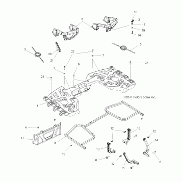 BODY, REAR RACK ASM. - A12DN5EAF/EAR (49ATVRACKMTGRR12SPTRG550)