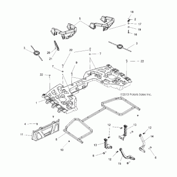 BODY, REAR RACK ASM. - A14DN5EAH/EAR (49ATVRACKMTGRR14SPTRG850)