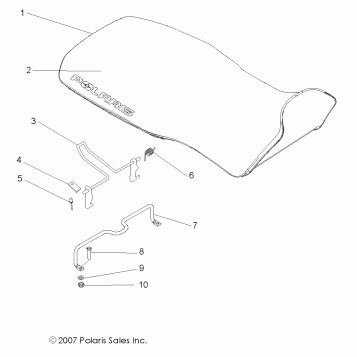BODY, SEAT ASM. - A08CA32AA (49ATVSEAT08BOSS)