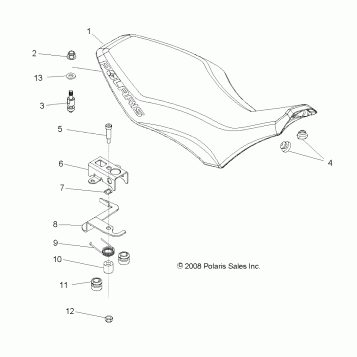BODY, SEAT - A11GP52AA (49ATVSEAT09OUT525)