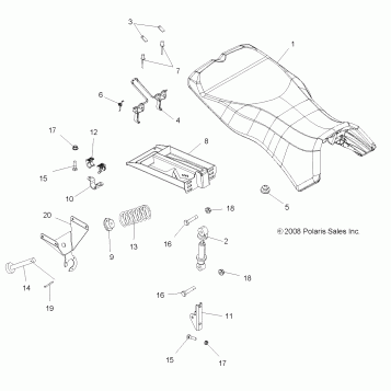 BODY, SEAT - A09MN50ET (49ATVSEAT09SP500TR)