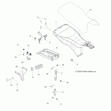 BODY, SEAT - A10MN50ET (49ATVSEAT10SP500TR)
